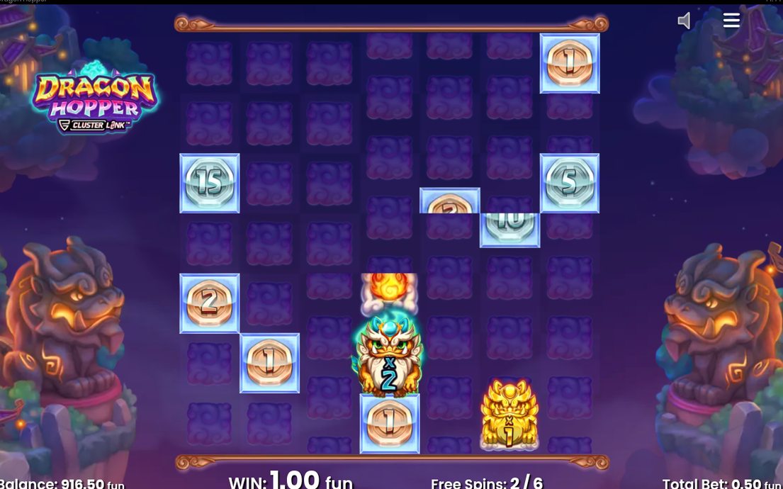 Free Spins Feature under en pågående free spins-omgång